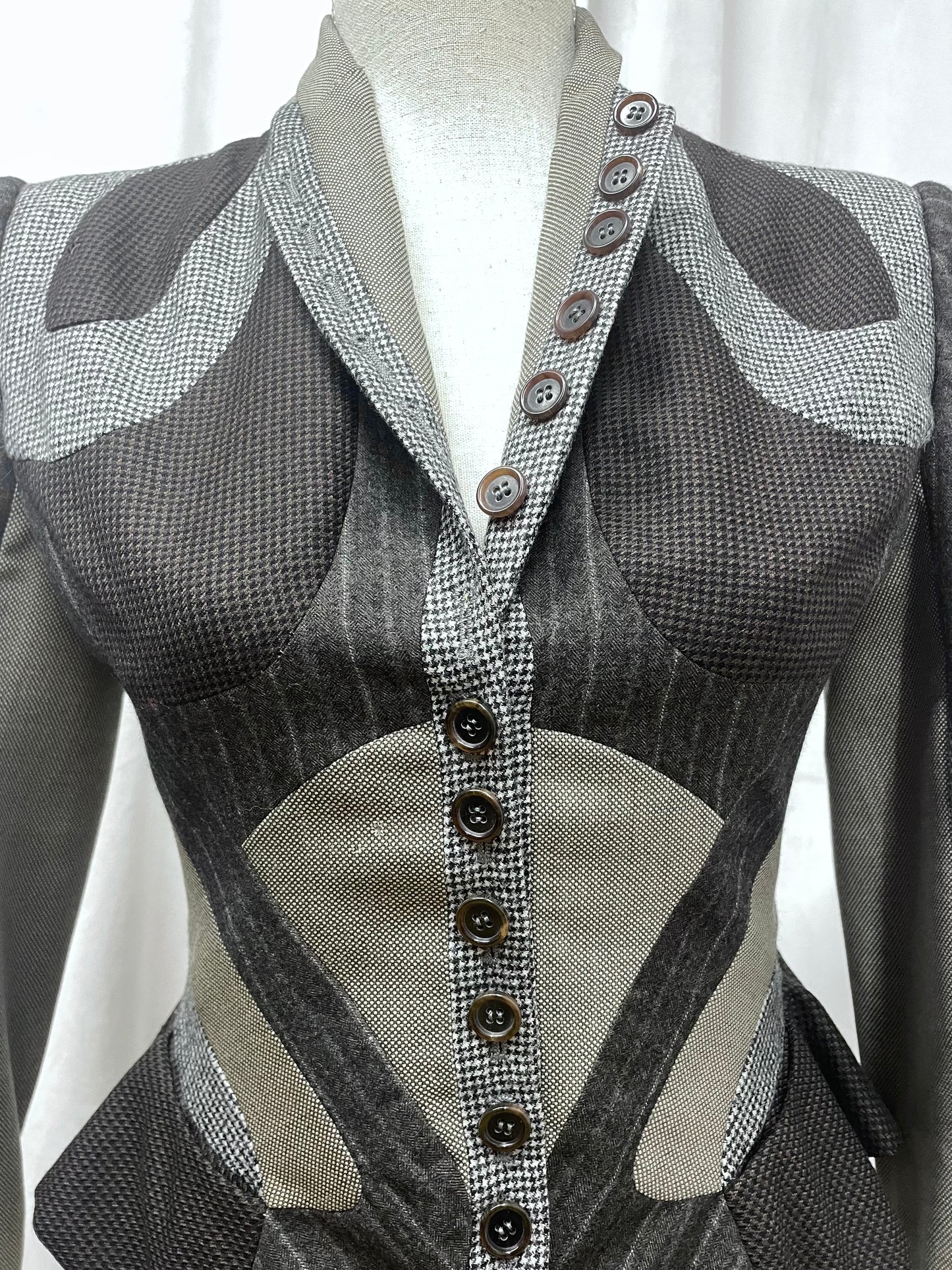 Alexander McQueen patchwork jacket, Fall 2008