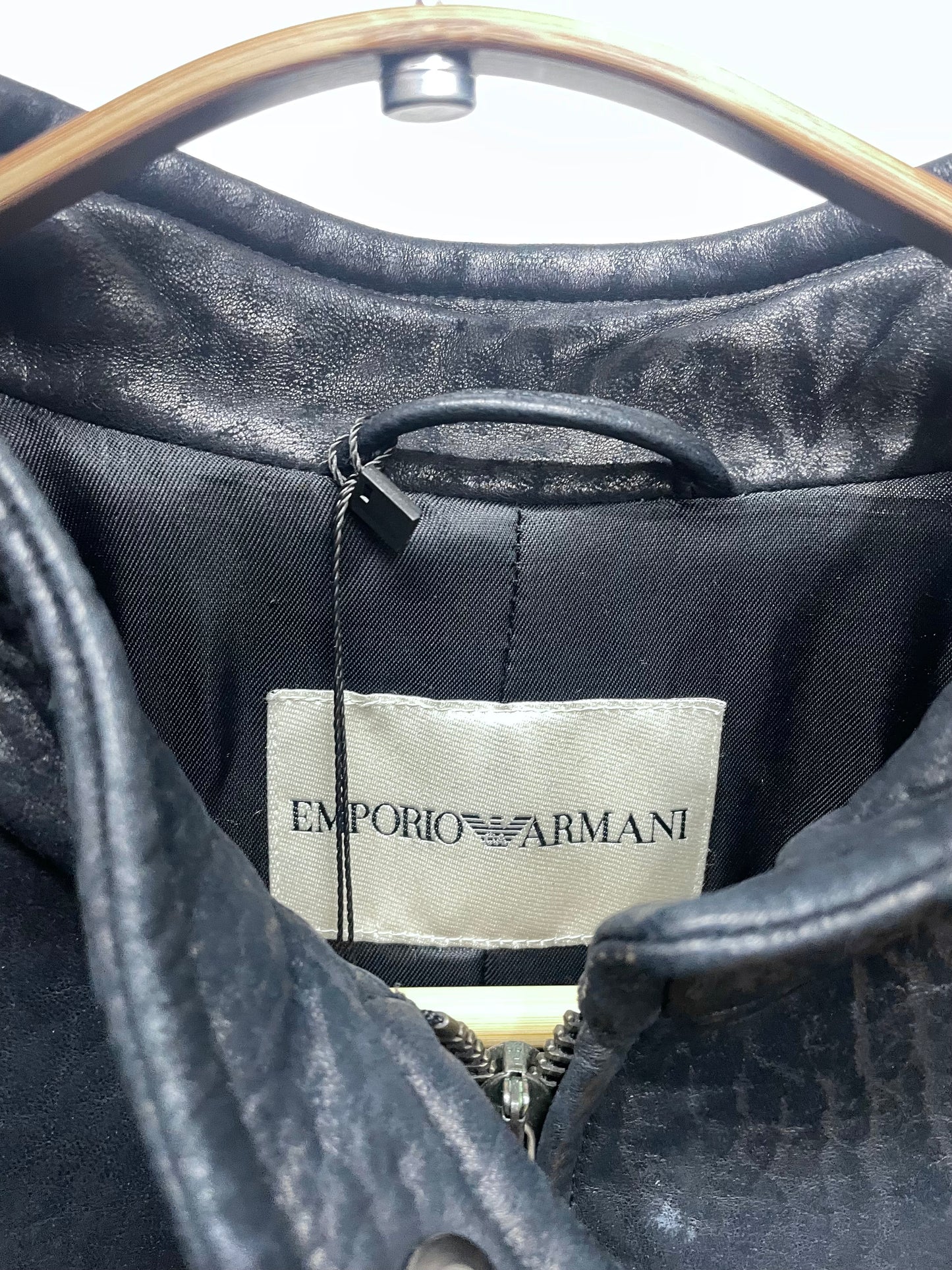 Emporio Armani leather coat, early 2000’s