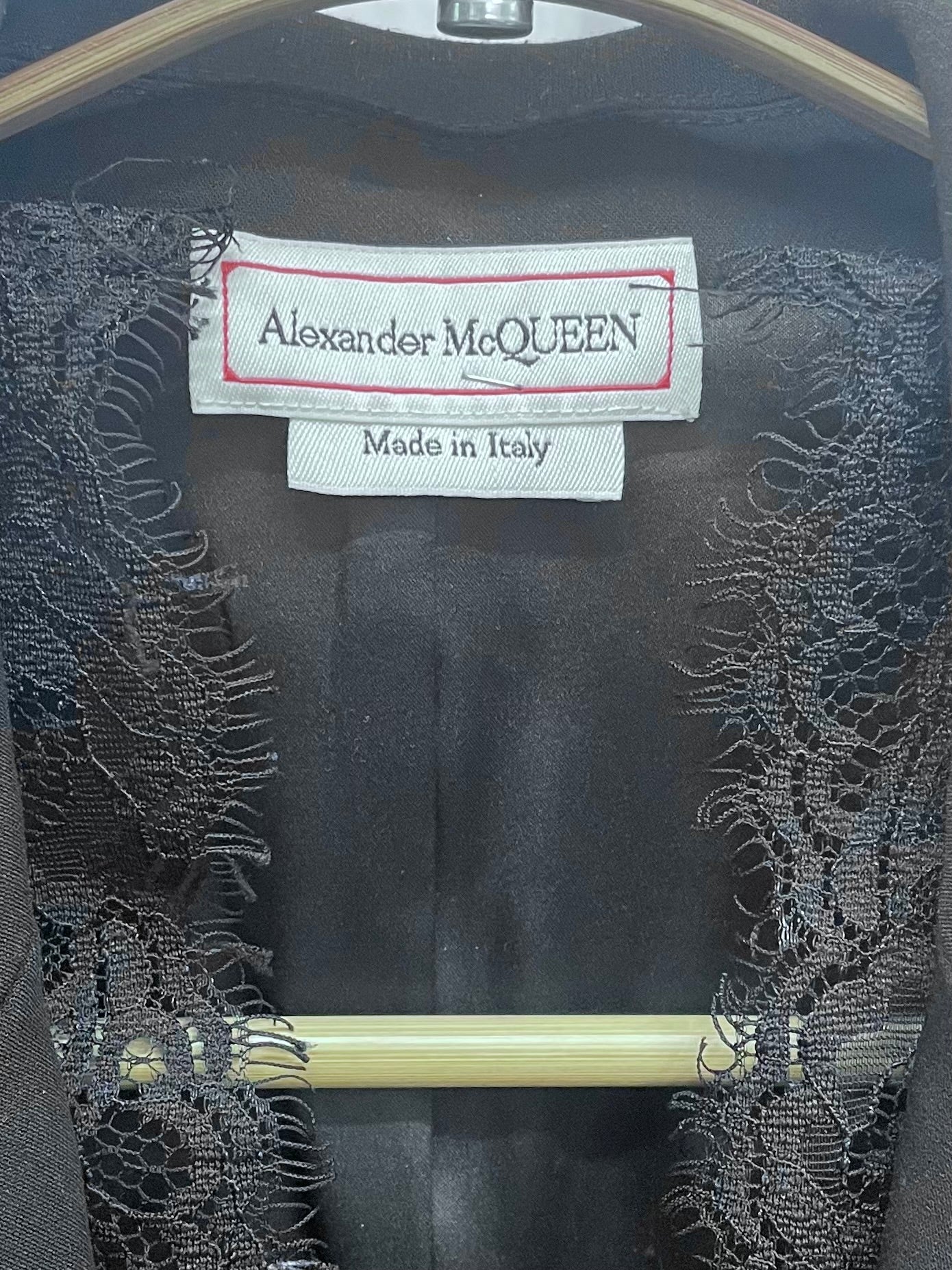 Alexander McQueen lace panel blazer, 2010’s