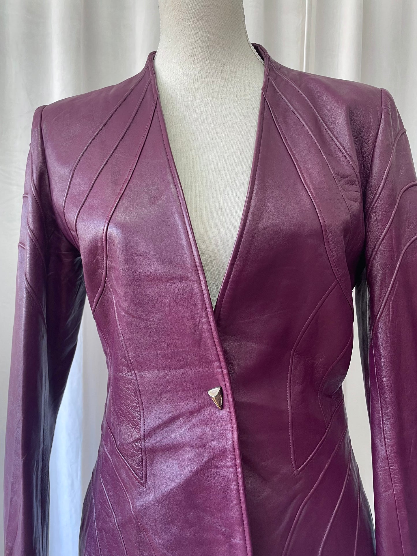 Mugler leather jacket, 2000’s