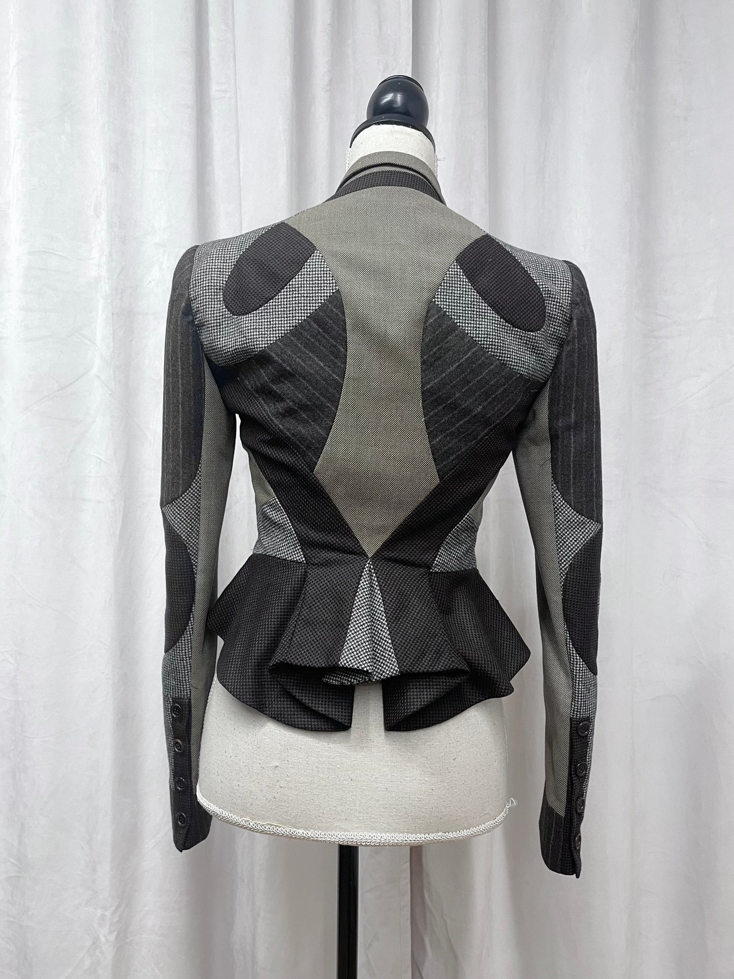 Alexander McQueen patchwork jacket, Fall 2008