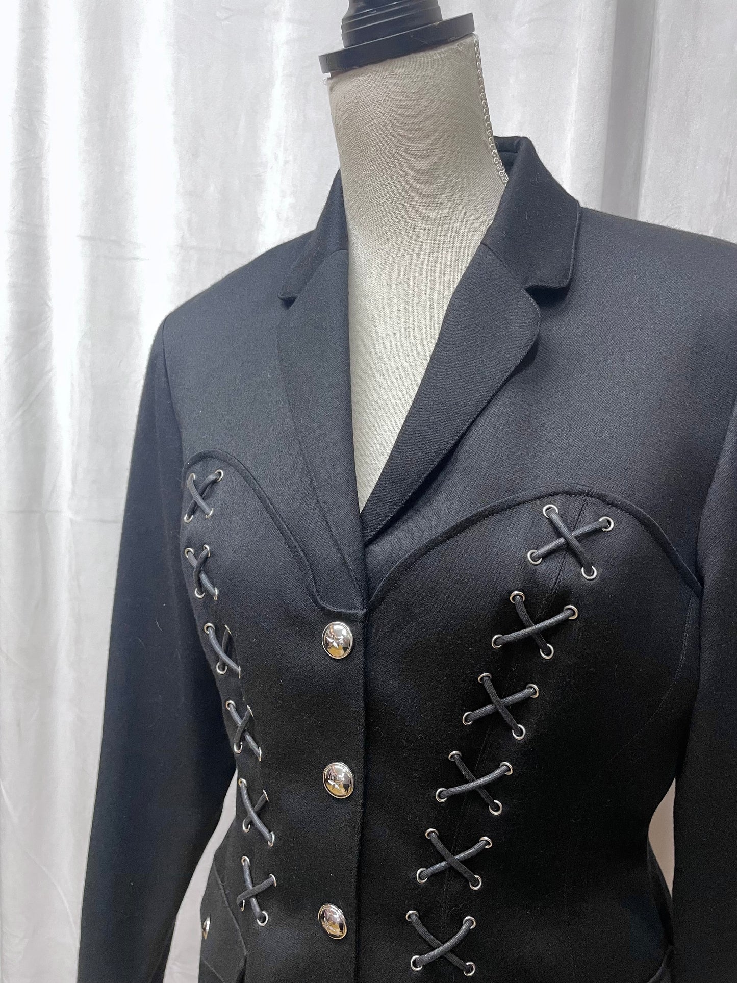 Mugler lace up jacket, early 2000’s