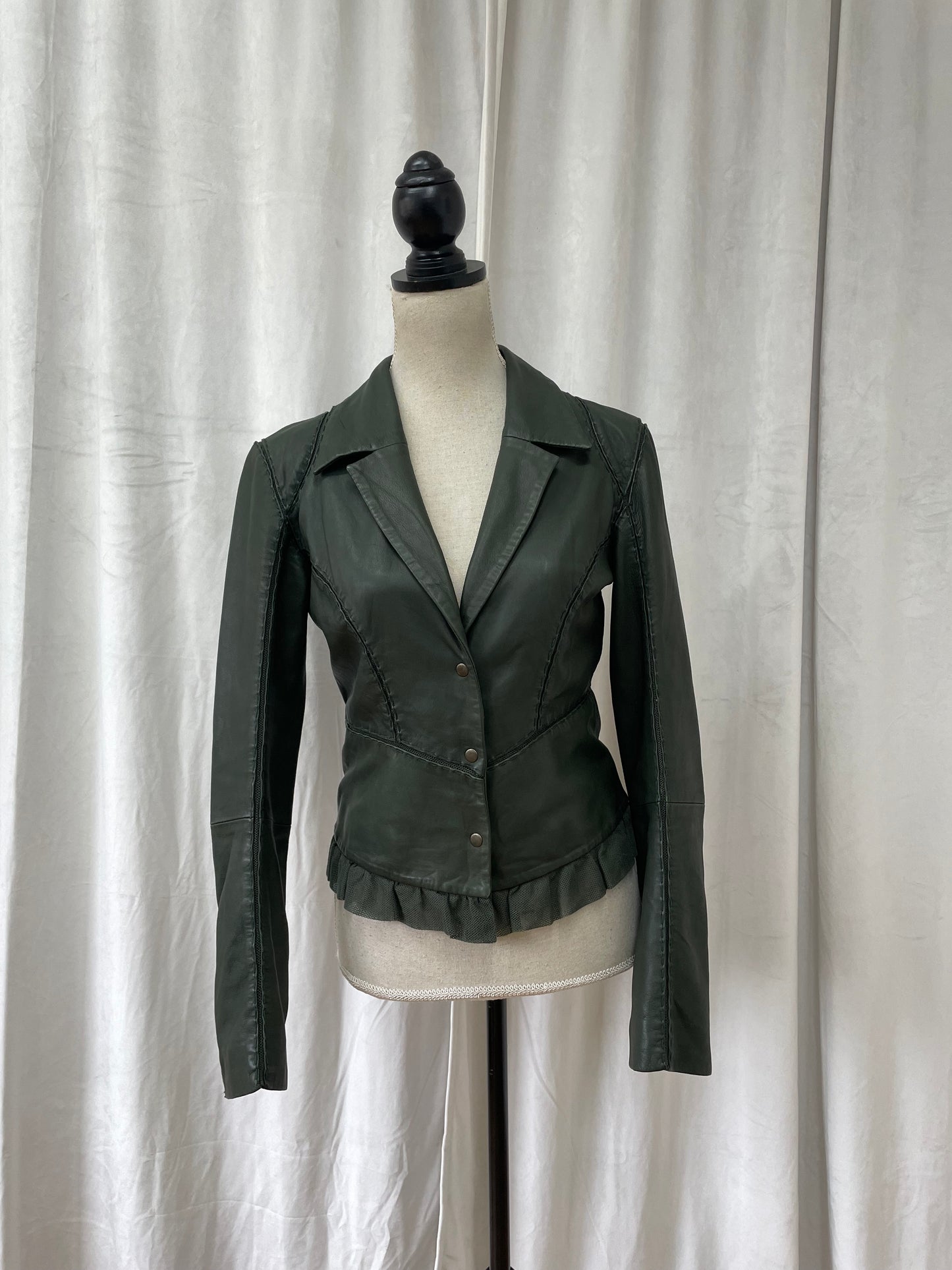 Michiko Koshino leather jacket, 2000's