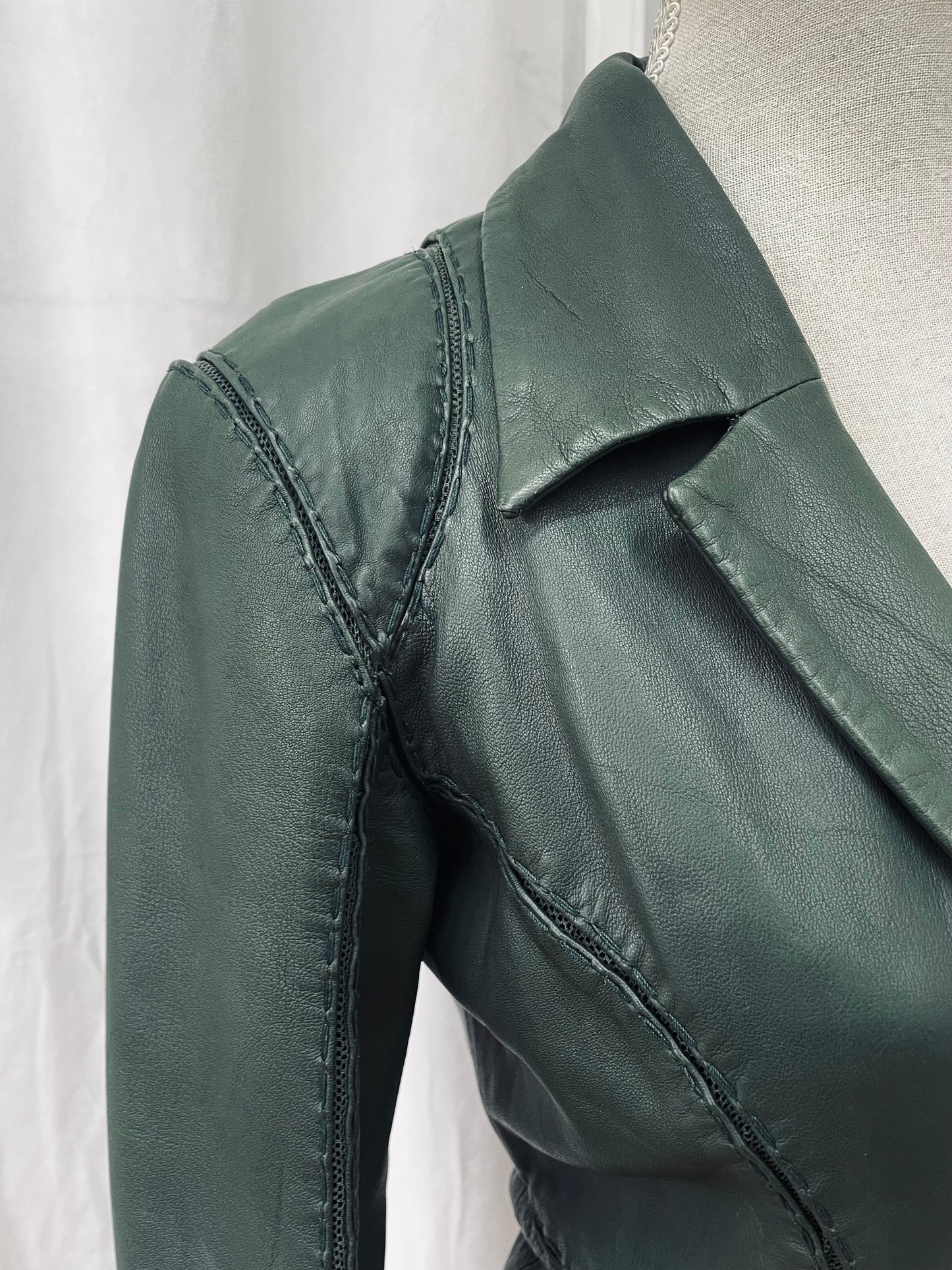 Michiko Koshino leather jacket, 2000's