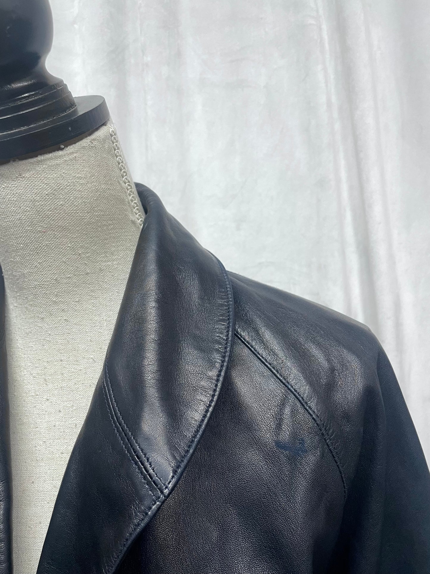Alaïa leather jacket, 1986