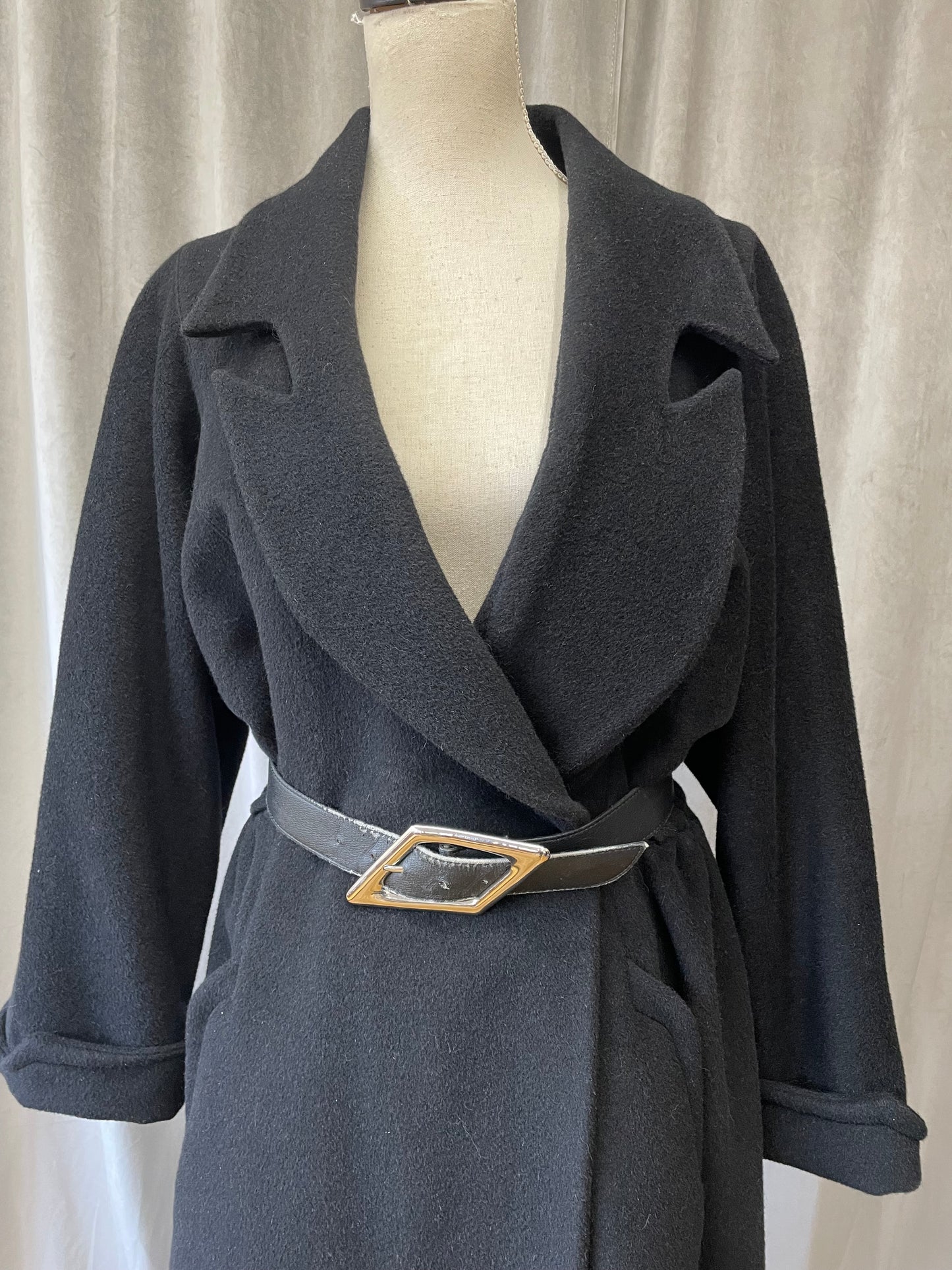 Mugler belted coat