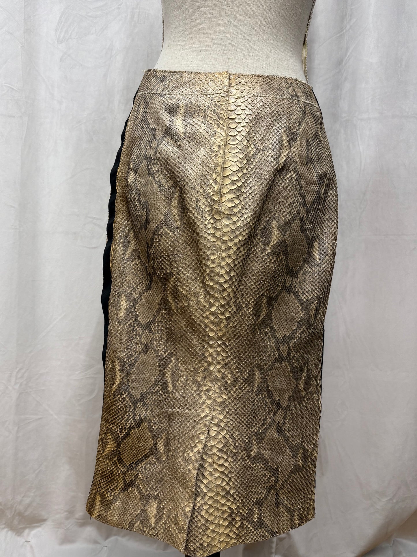 Yves Saint Laurent python skirt, early 1990’s