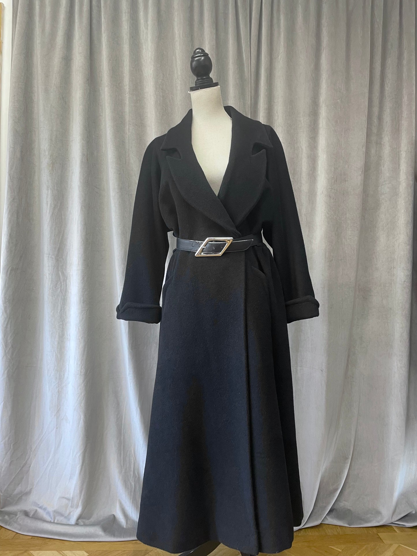 Mugler belted coat