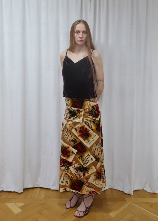 J C de Castelbajac, love letter skirt, 1990’s