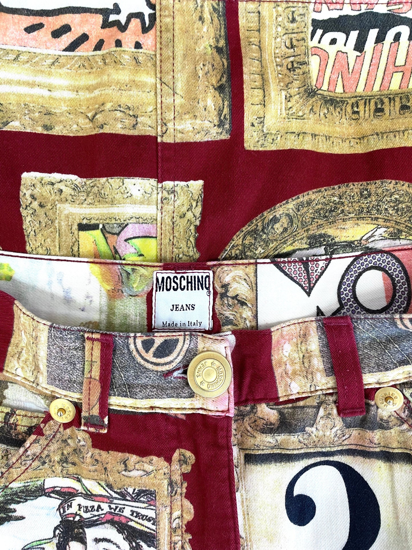 Moschino Jeans, art skirt, 1990’s