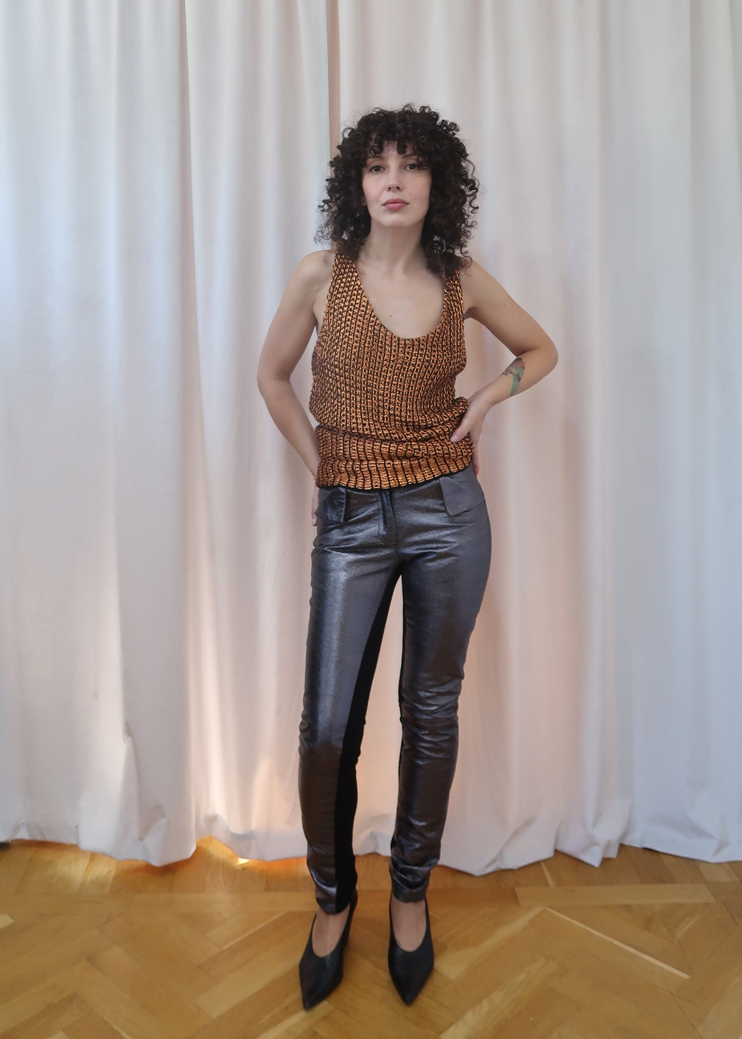 Gareth Pugh leather pants, Fall 2009