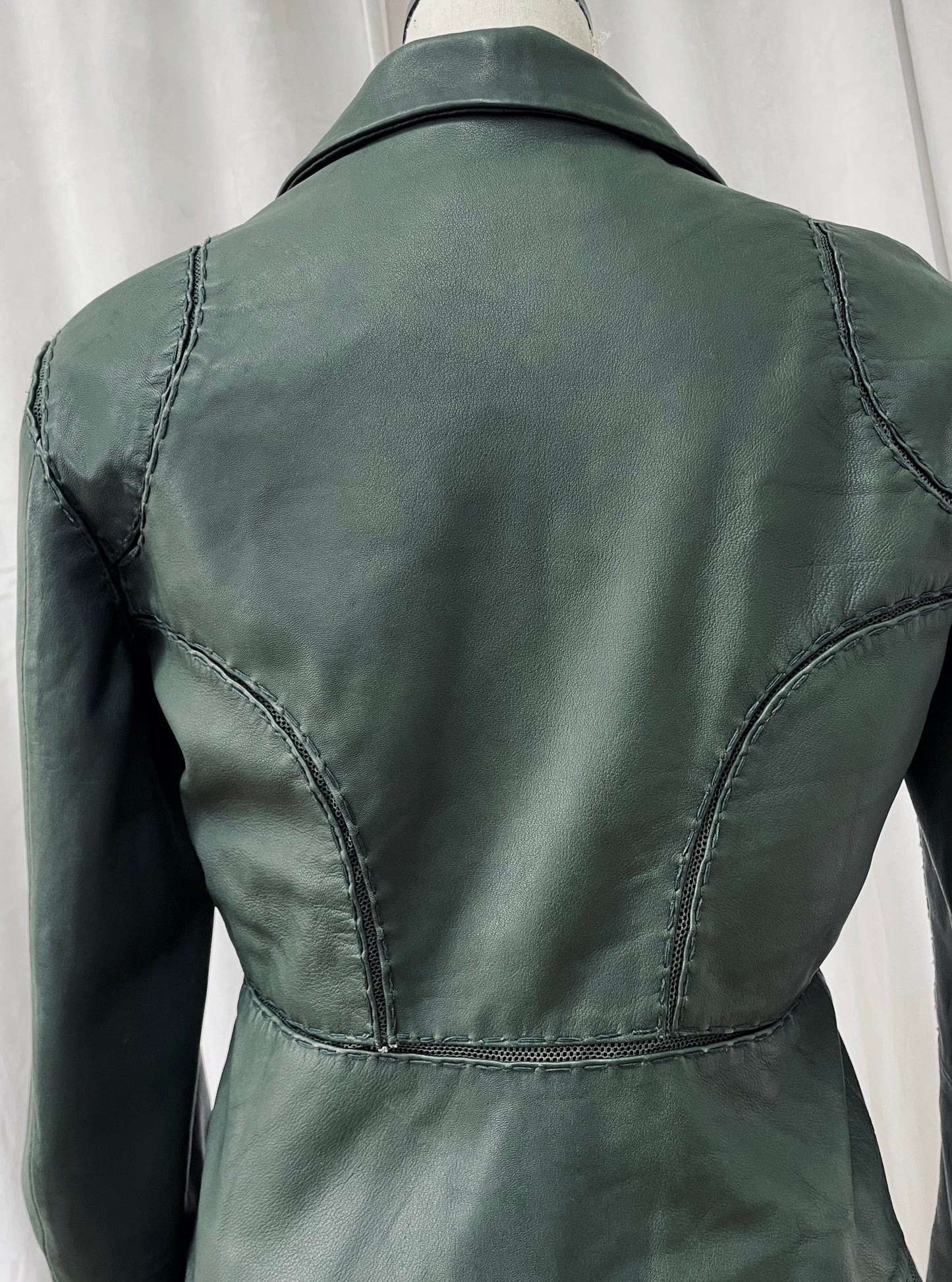 Michiko Koshino leather jacket, 2000's
