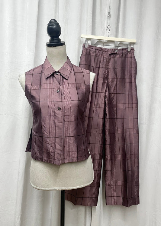 Prada silk suit, Fall 1997