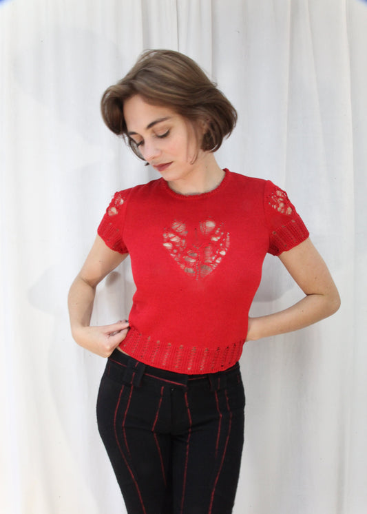 John Galliano heart top, Spring 2000