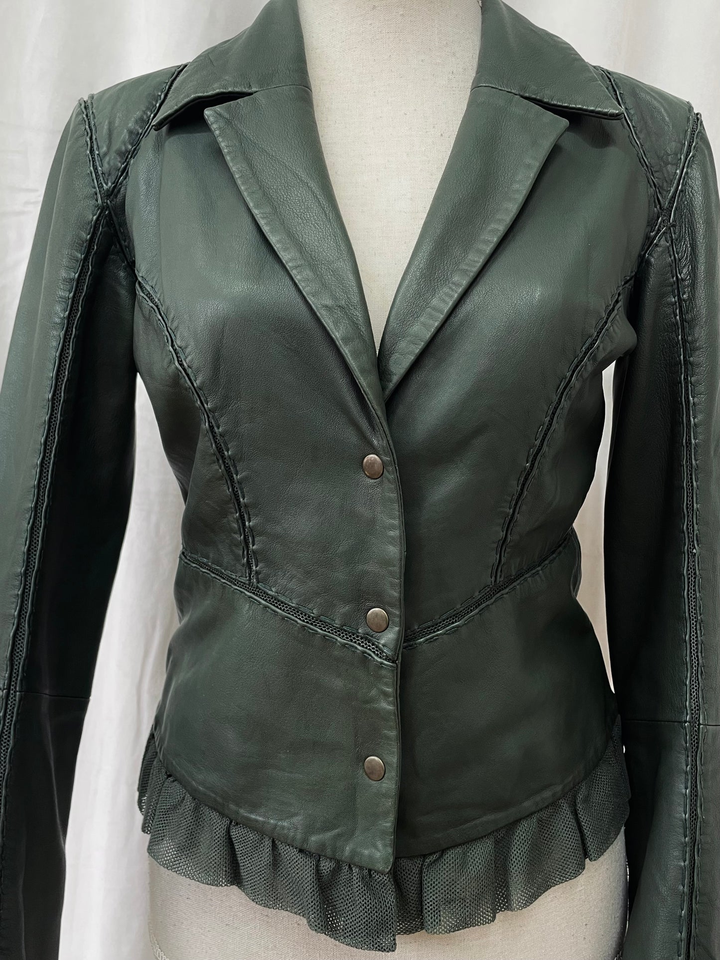 Michiko Koshino leather jacket, 2000's