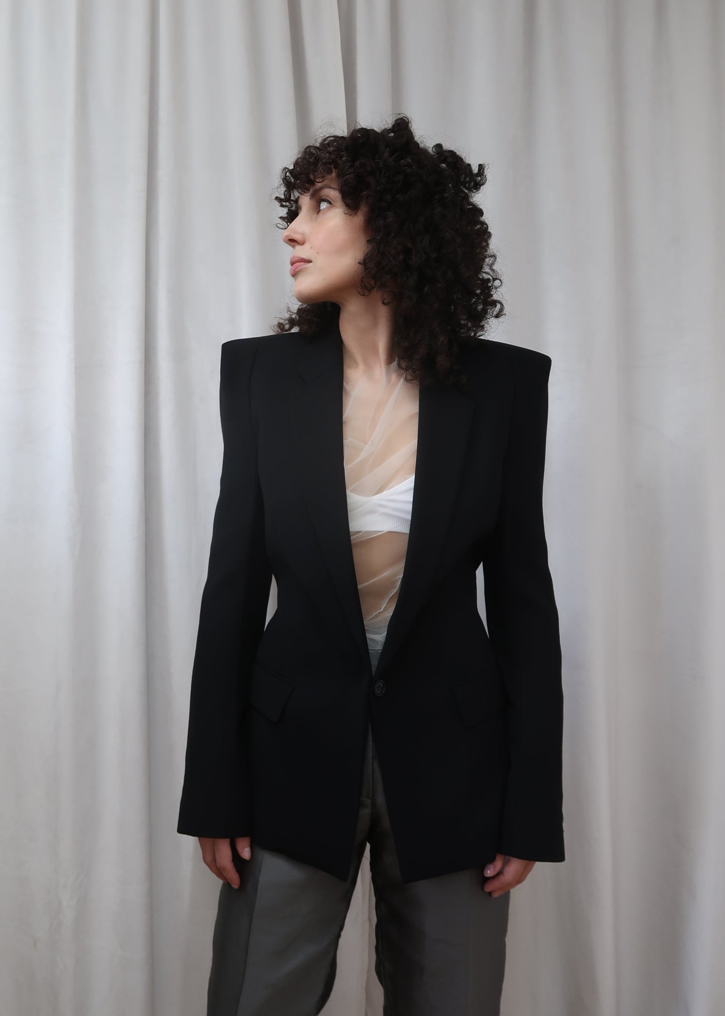 Maison Martin Margiela sculpted shoulder blazer, Fall 2007