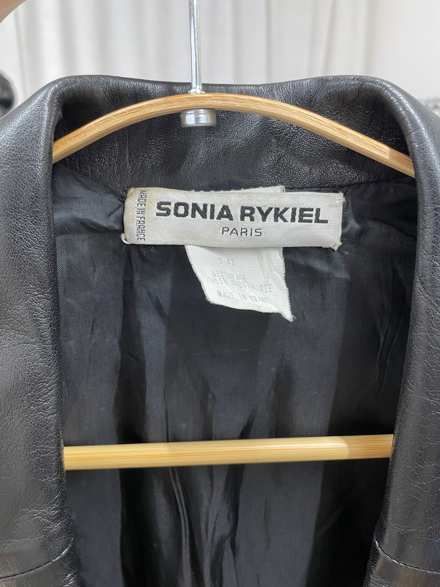 Sonia Rykiel leather jacket