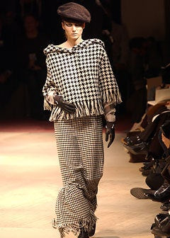 Yohji Yamamoto houndstooth skirt