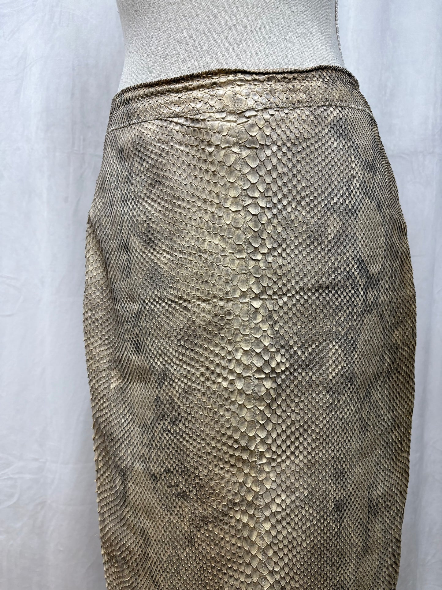 Yves Saint Laurent python skirt, early 1990’s